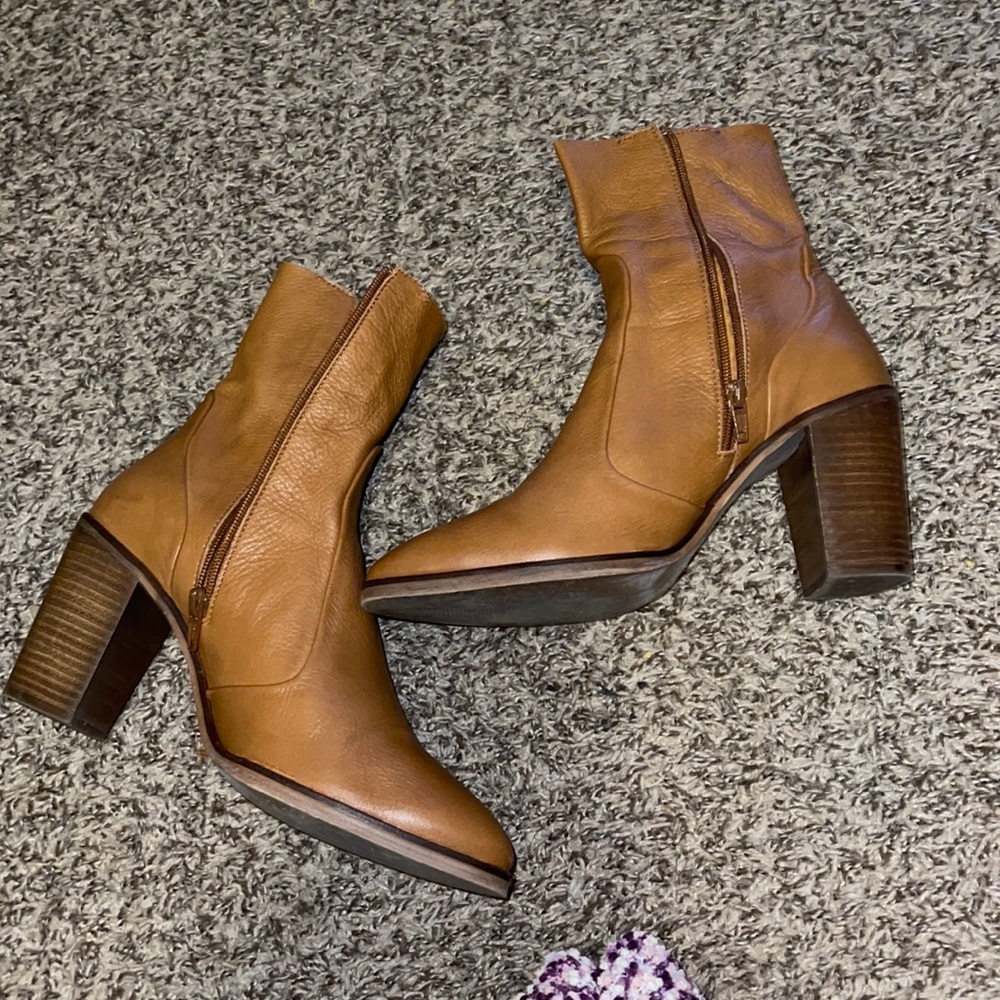 TopShop Leather Booties